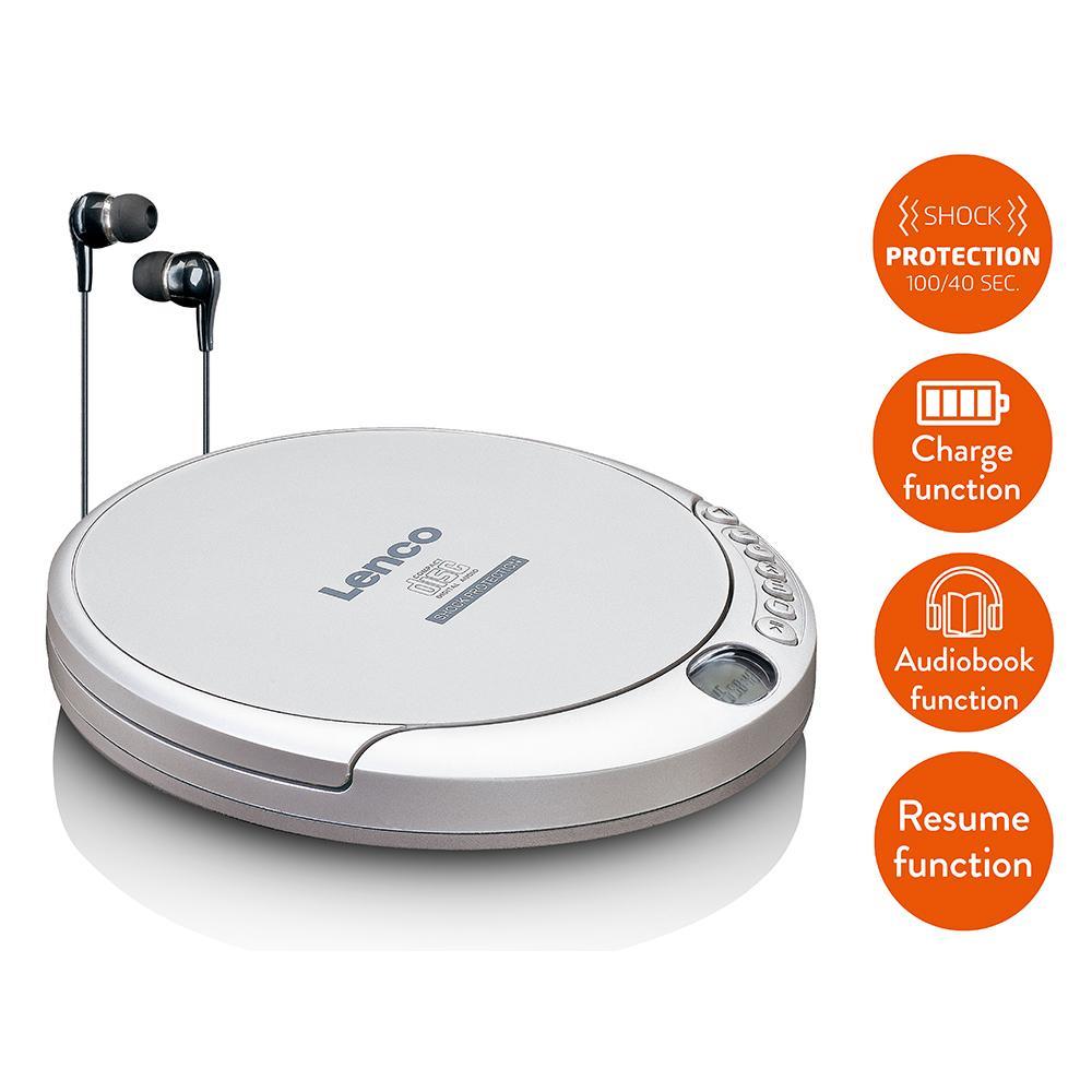 Lenco CD-201 CD Çalar – Gümüş