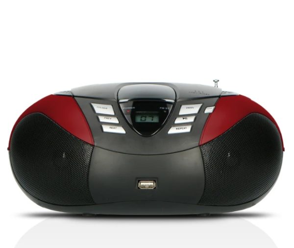 LENCO SCD-37 USB Kırmızı - Taşınabilir FM Radyo CD ve USB oynatıcı - Kırmızı - Görsel 10