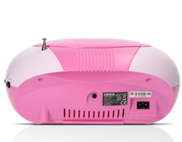 LENCO SCD-37 USB Pembe - Taşınabilir FM Radyo CD ve USB çalar - Pembe - Görsel 2
