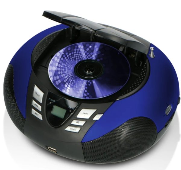 LENCO SCD-37 USB Mavi - Taşınabilir FM Radyo CD'si ve USB oynatıcı - Mavi - Görsel 5