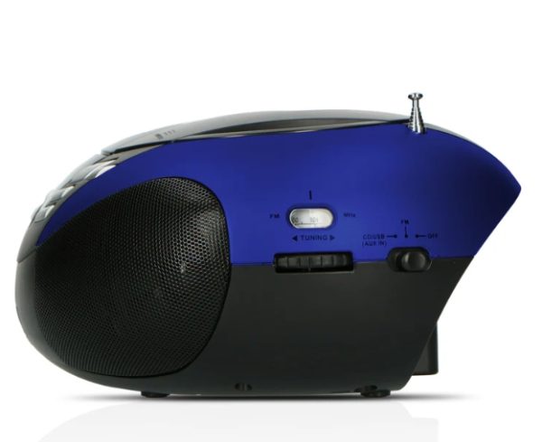 LENCO SCD-37 USB Mavi - Taşınabilir FM Radyo CD'si ve USB oynatıcı - Mavi - Görsel 2