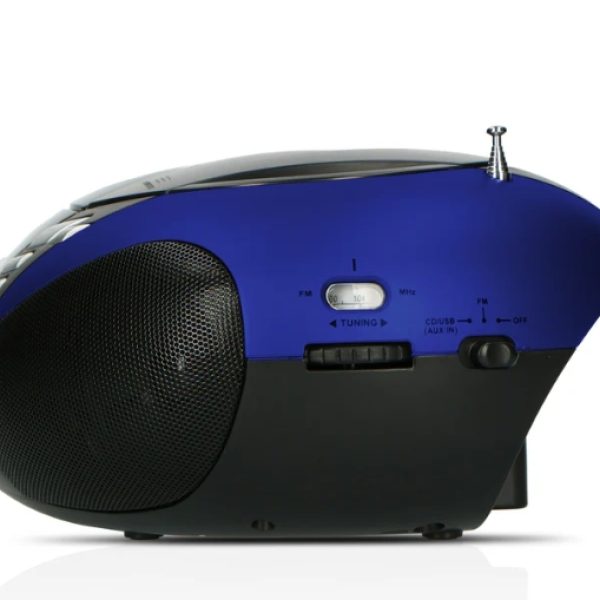 LENCO SCD-37 USB Mavi - Taşınabilir FM Radyo CD'si ve USB oynatıcı - Mavi