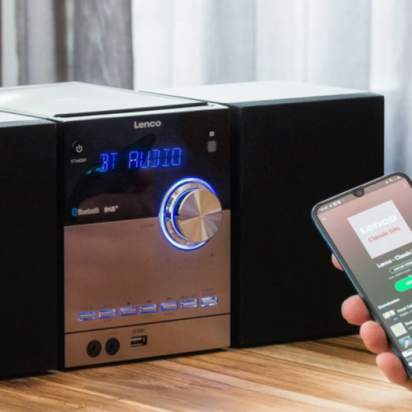 LENCO MC-150 Stereo, DAB+ FM, CD, Bluetooth® ve USB oynatıcı özellikli - Siyah