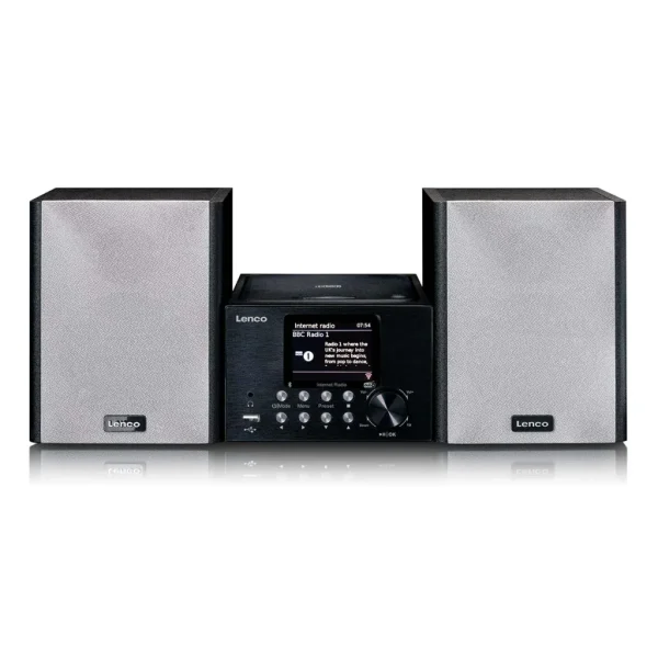 LENCO MC-250BK - Akıllı Radyo, CD/USB oynatıcı, internet, DAB+, Bluetooth® özellikli mikro set - Siyah