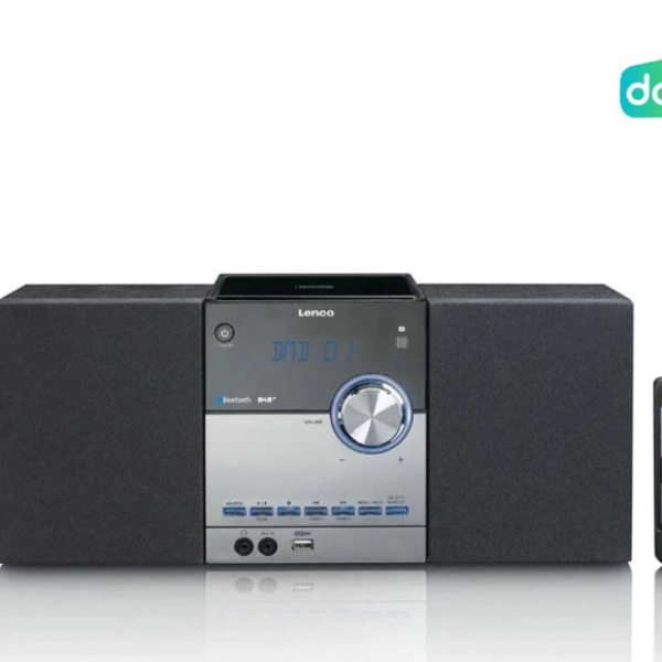 LENCO MC-150 Stereo, DAB+ FM, CD, Bluetooth® ve USB oynatıcı özellikli - Siyah