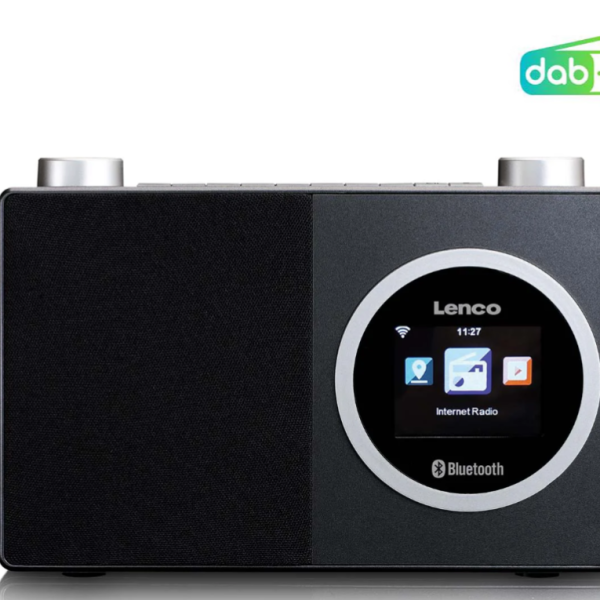 LENCO DIR-70BK - Renkli ekranlı ve Bluetooth® özellikli internet radyosu - Siyah