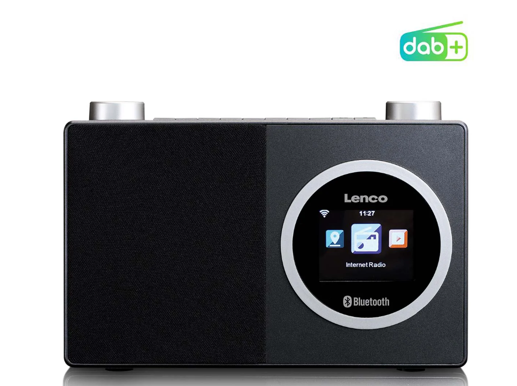 LENCO DIR-70BK – Renkli ekranlı ve Bluetooth® özellikli internet radyosu – Siyah
