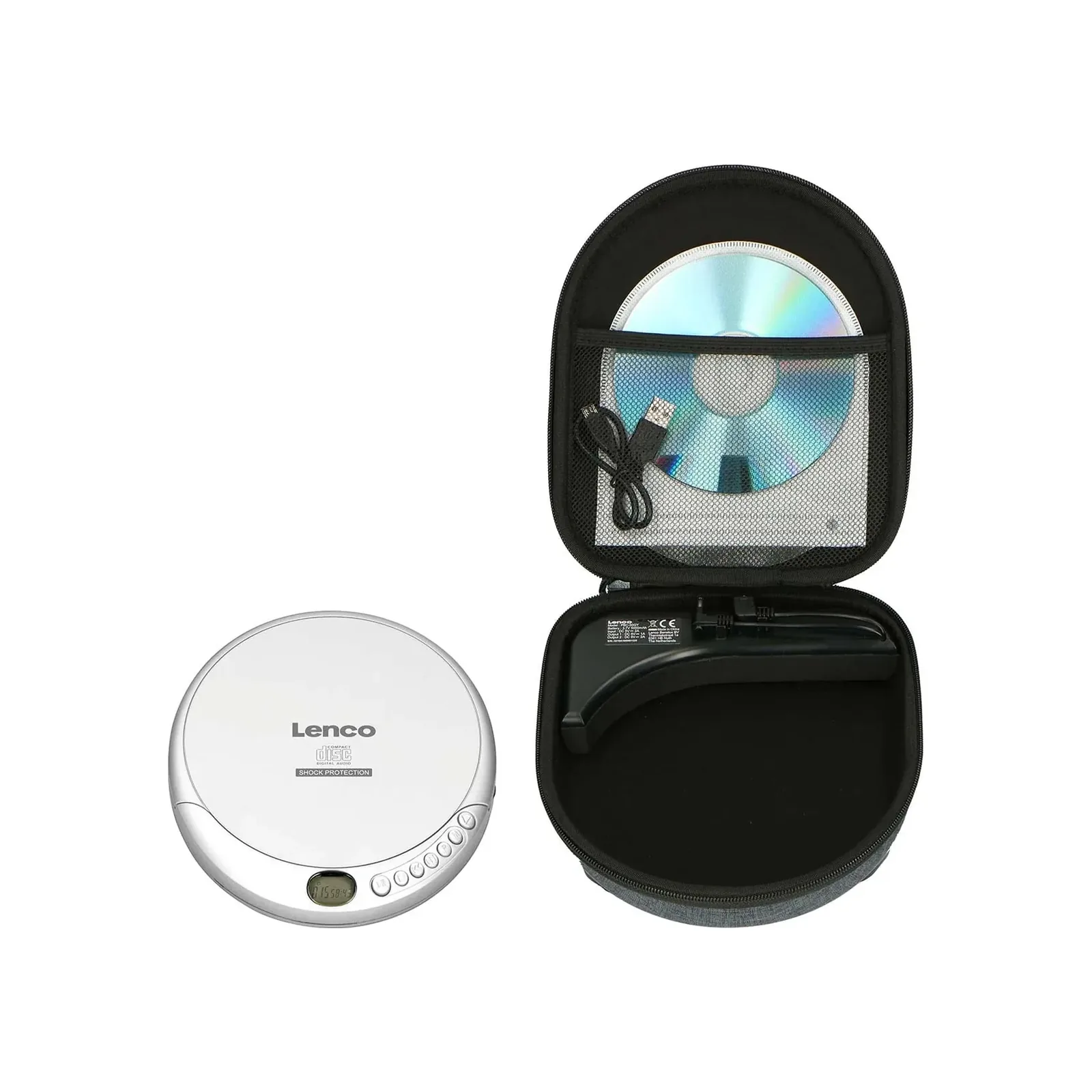 Lenco CD-201 CD Çalar – Gümüş - Görsel 2