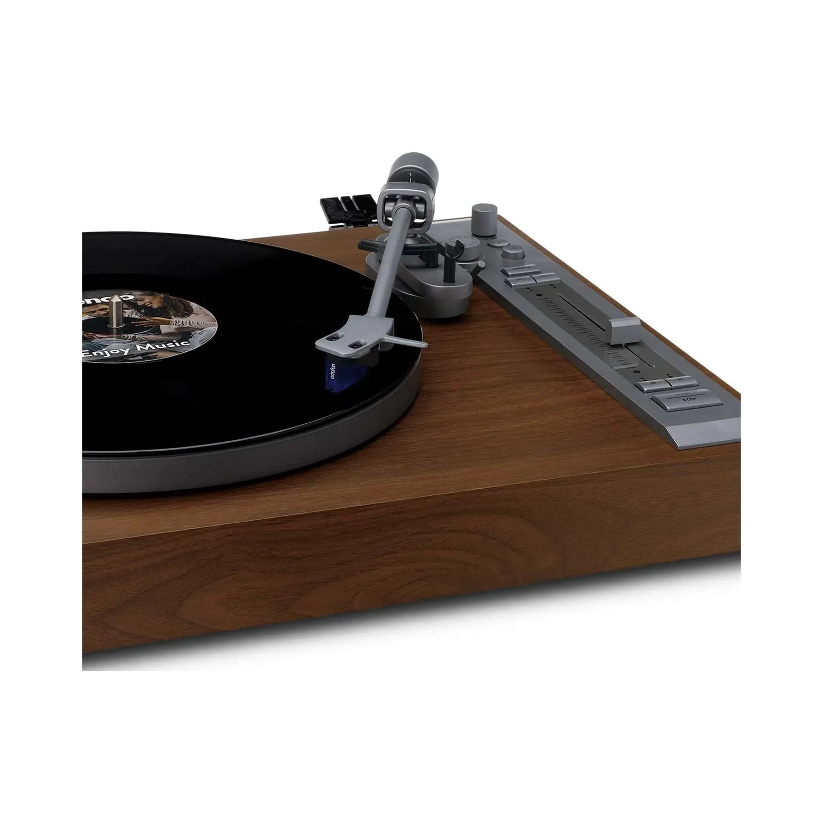 LENCO LBT-515WD - Ortofon 2M Blue kartuşlu ve Bluetooth® özellikli, birinci sınıf doğrudan tahrikli pikap