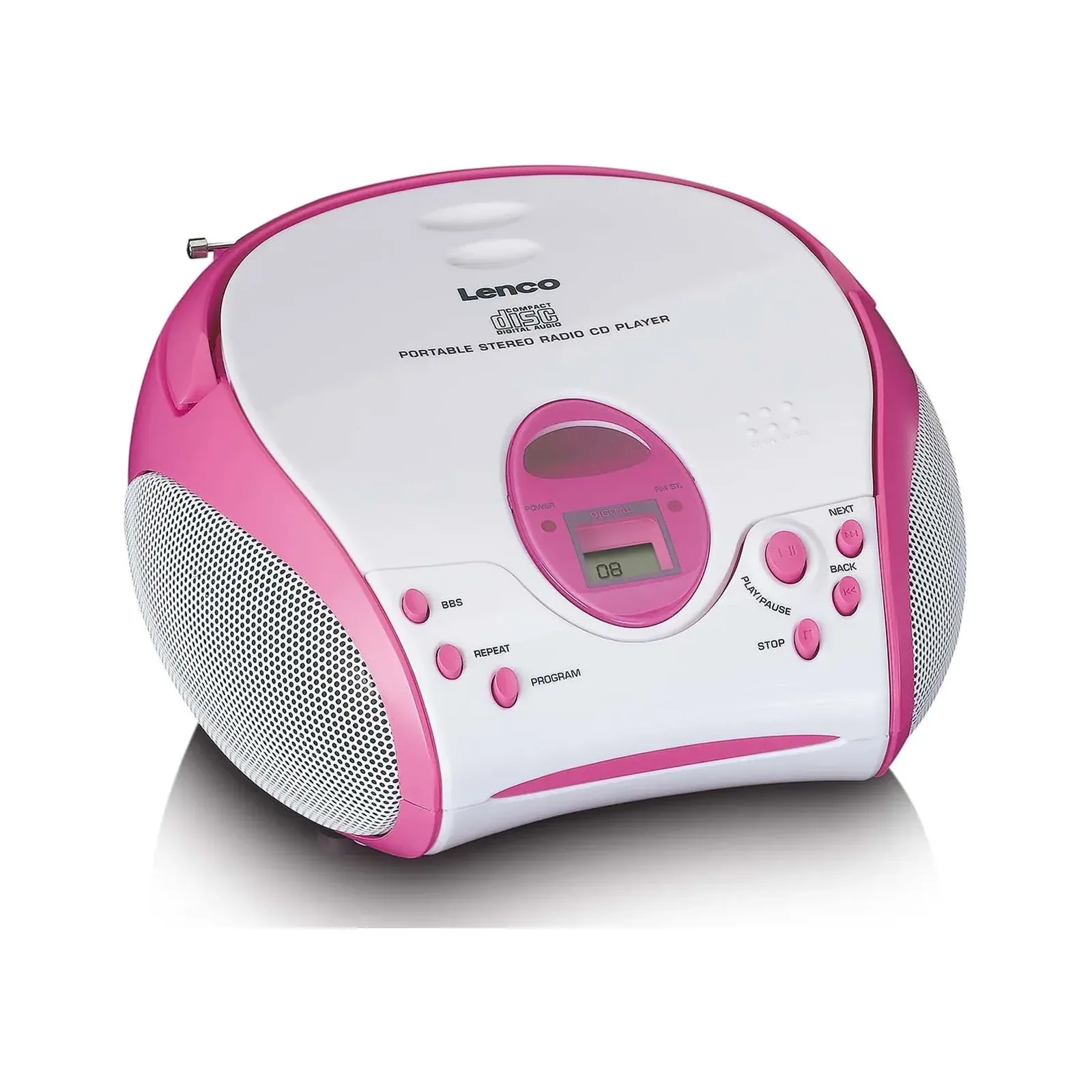 Lenco SCD-24 CD Çalar – Pembe