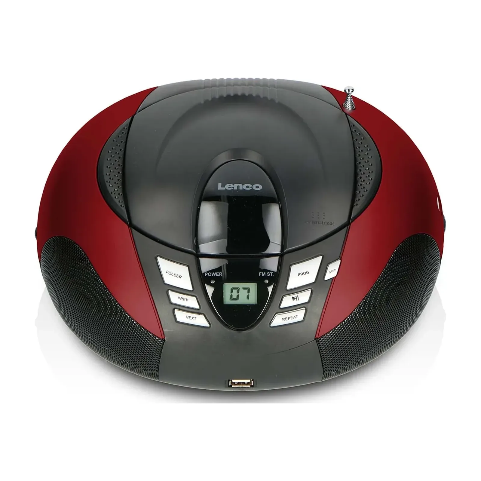 Lenco SCD-37 CD Çalar – Kırmızı - Görsel 2