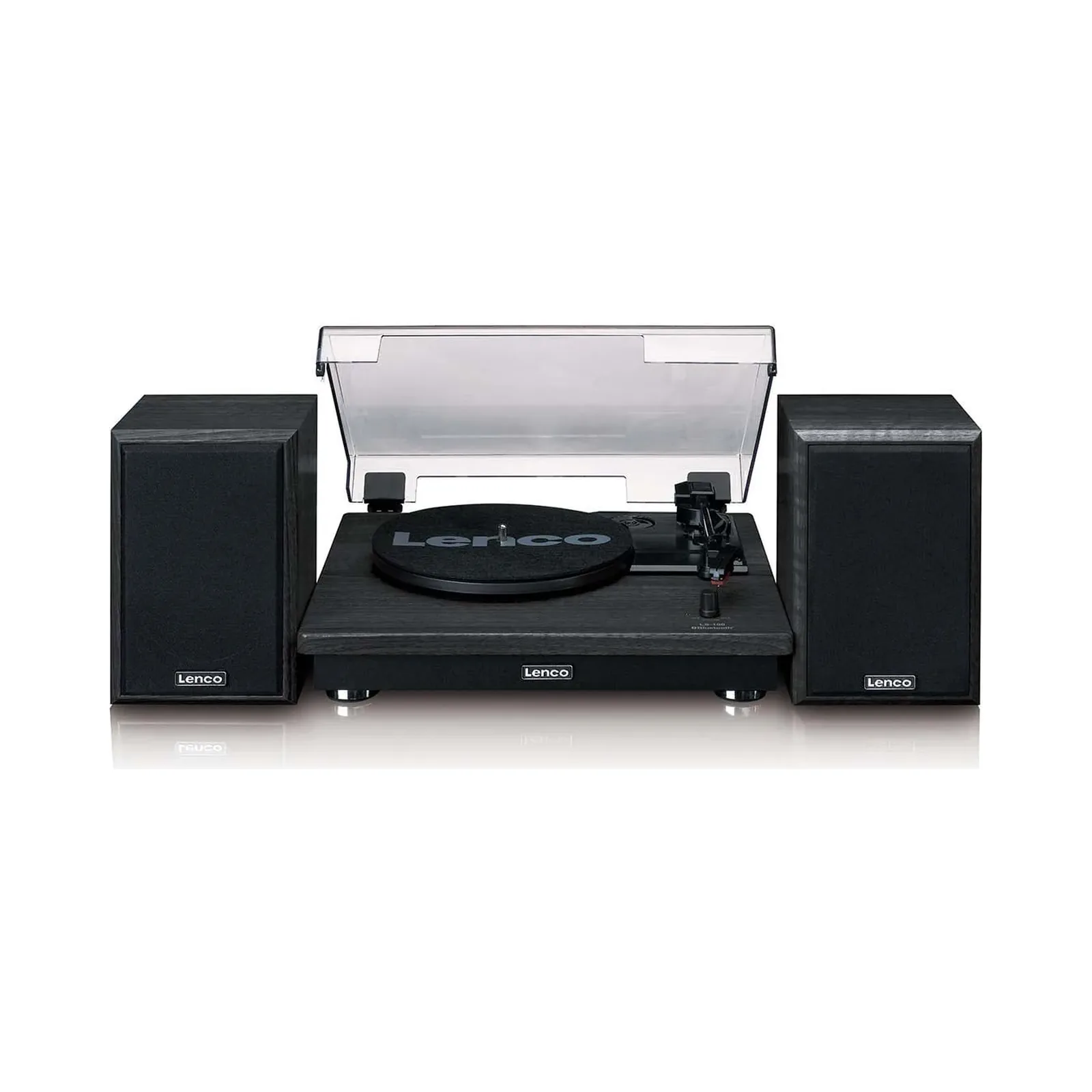 ENCO LS-100BK Bluetoothlu - 2 harici hoparlörlü pikap