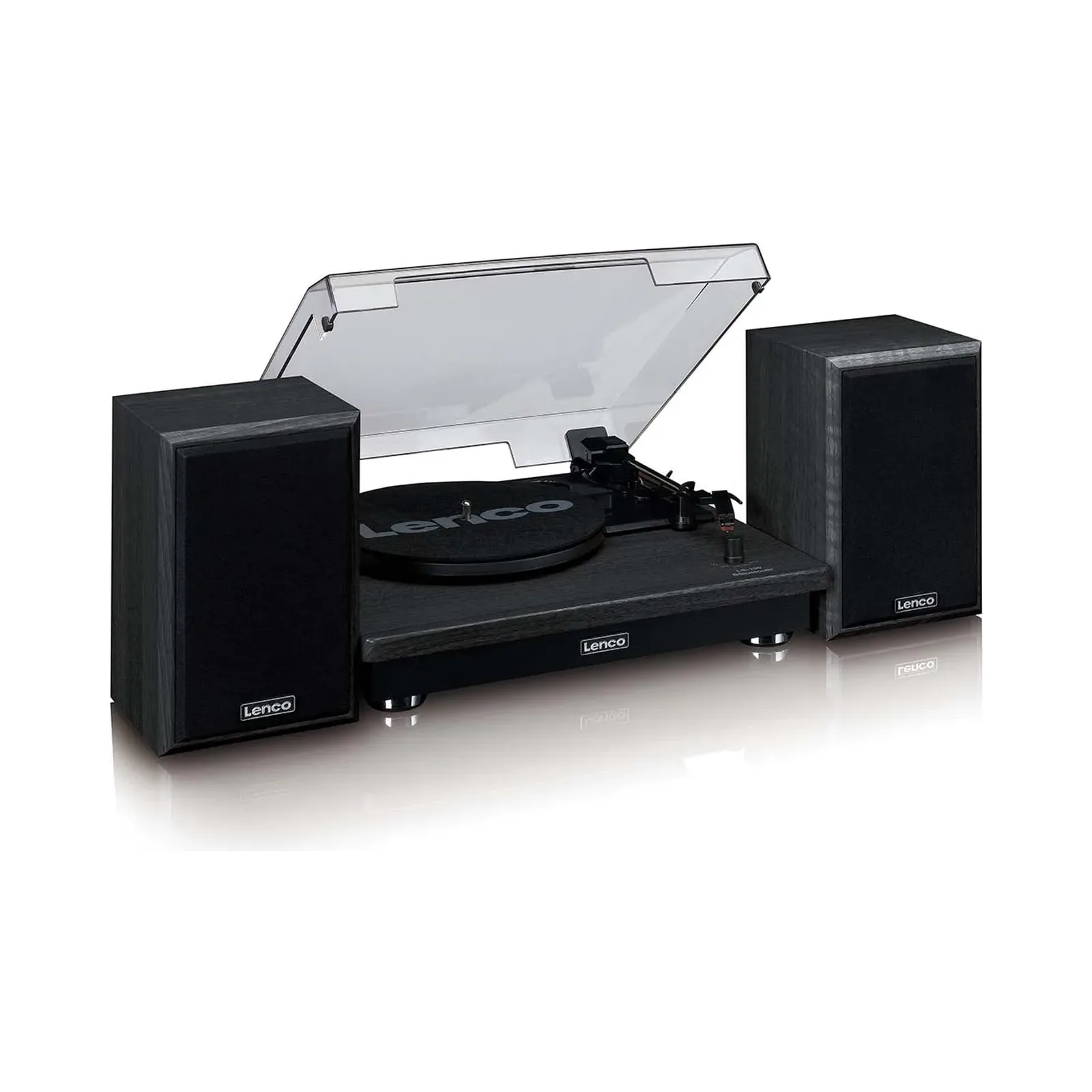 ENCO LS-100BK Bluetoothlu - 2 harici hoparlörlü pikap