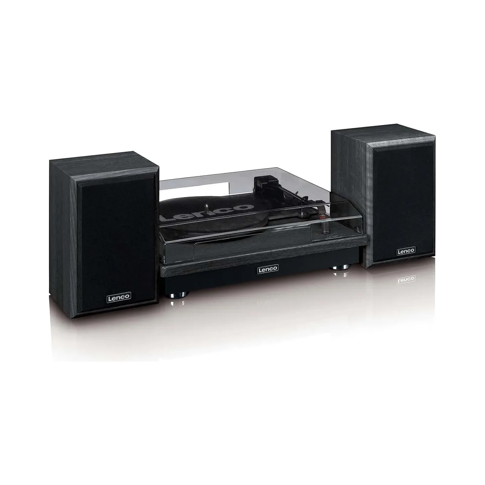 ENCO LS-100BK Bluetoothlu - 2 harici hoparlörlü pikap