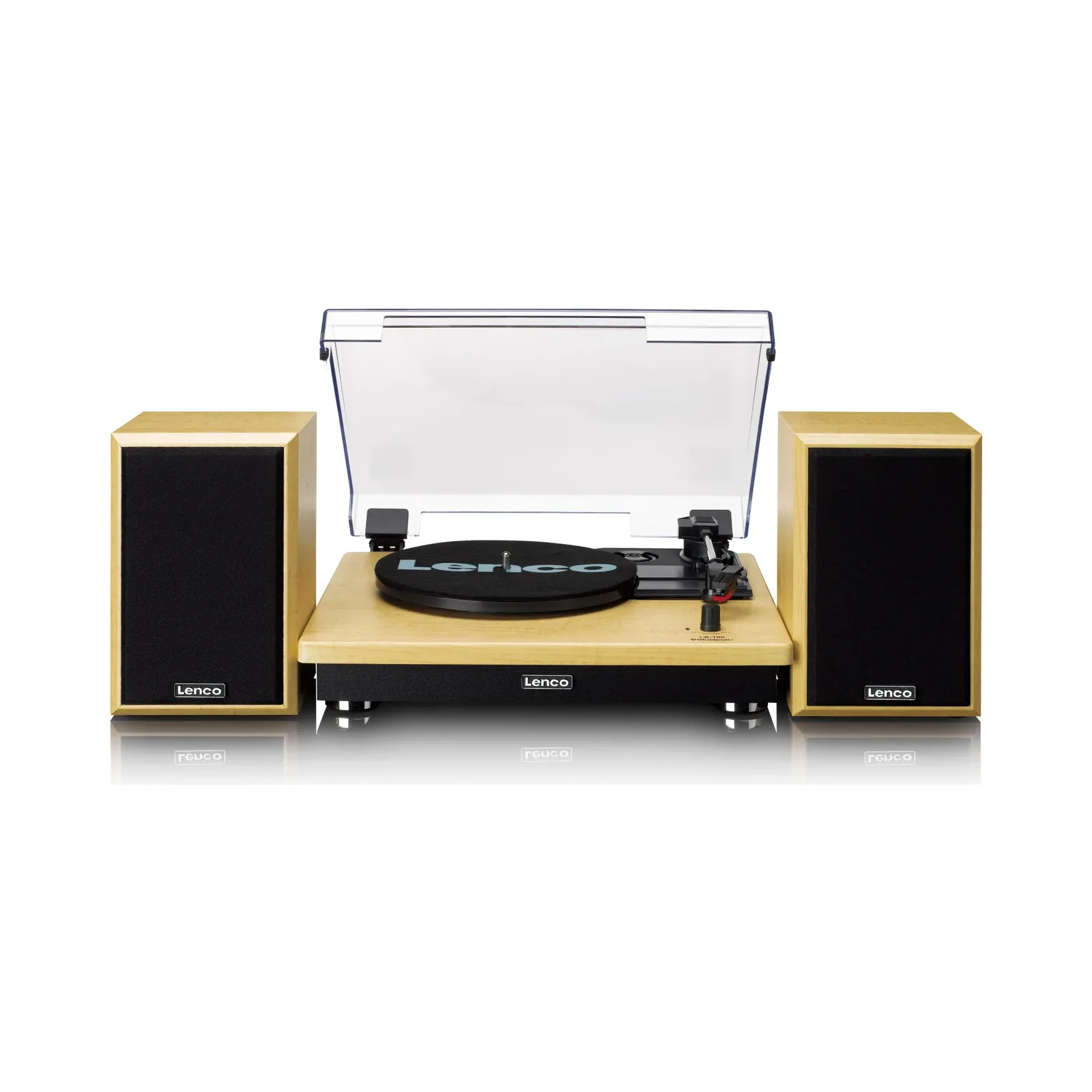 ENCO LS-100BK Bluetoothlu - 2 harici hoparlörlü pikap