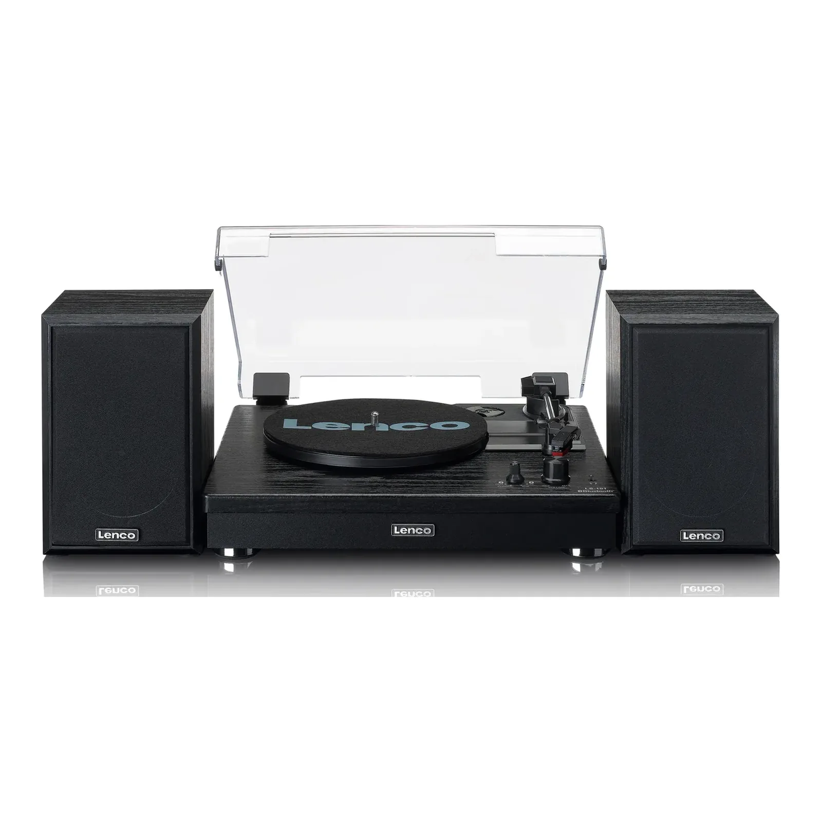 Lenco LS-101 Hoparlörlü Plak Çalar – Siyah