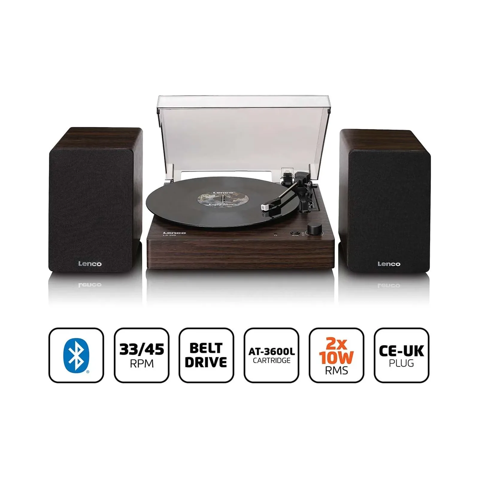 Lenco LS-200 pikap, Bluetooth, entegre hoparlörler