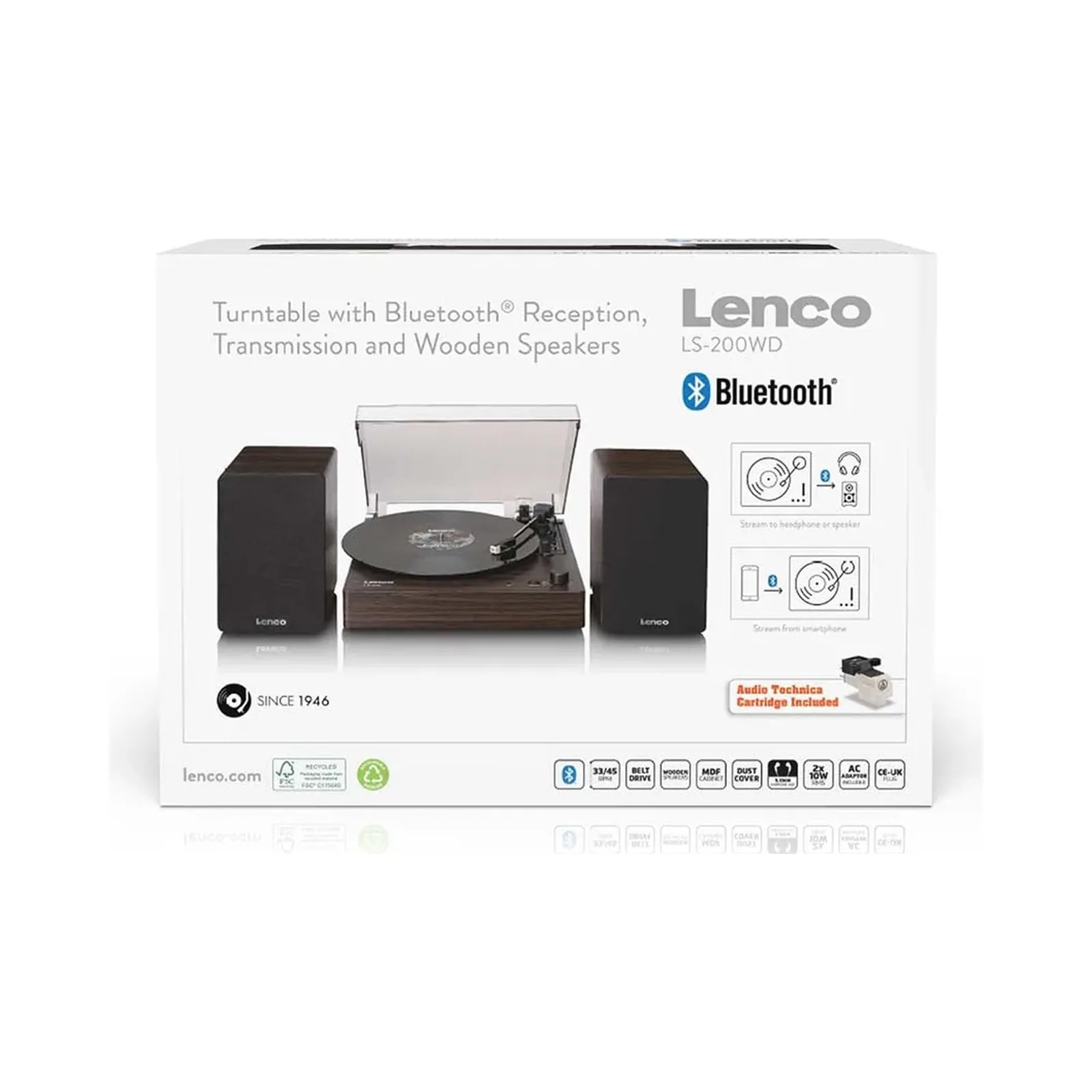 Lenco LS-200 pikap, Bluetooth, entegre hoparlörler