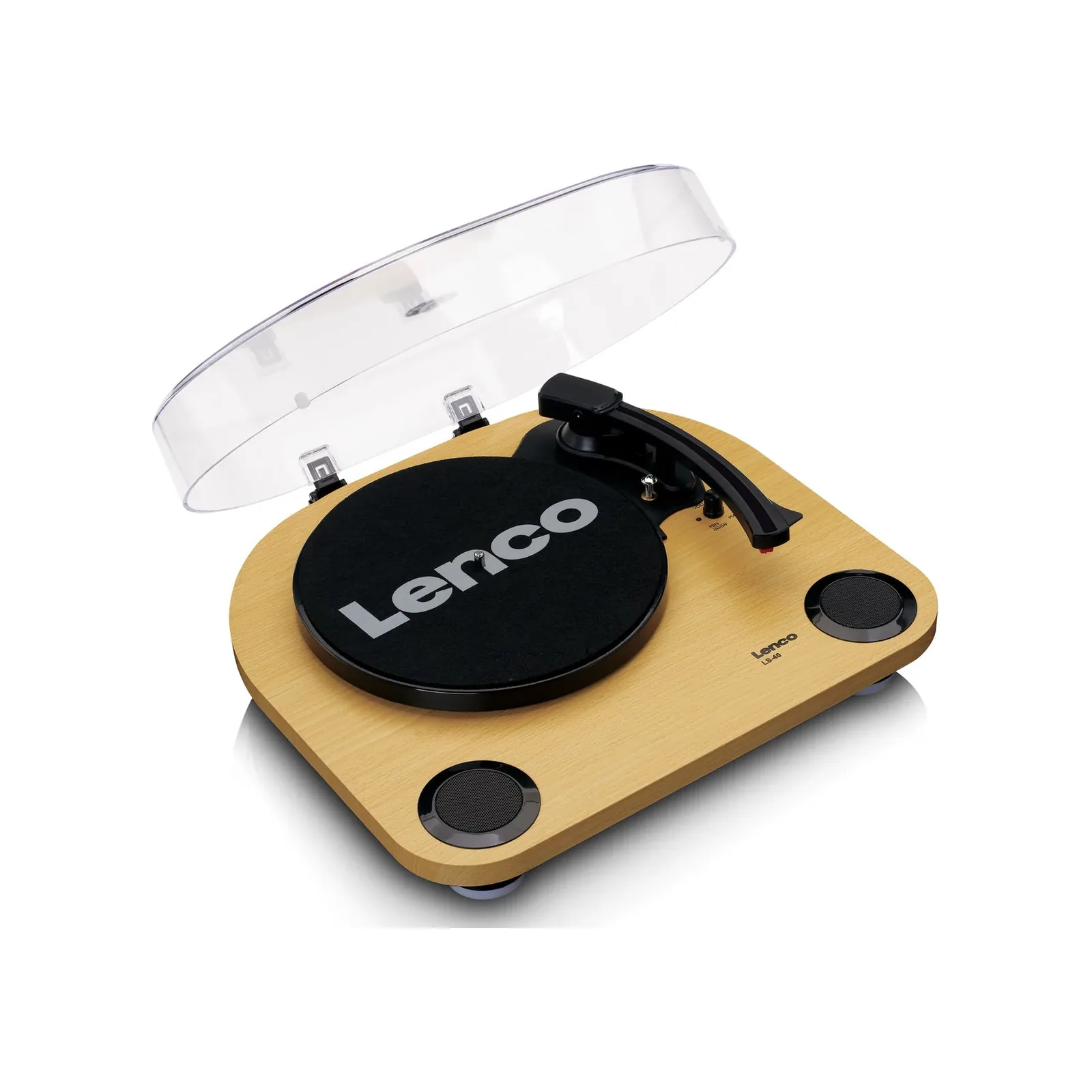 Lenco LS-40 Hoparlörlü Plak Çalar – Ahşap