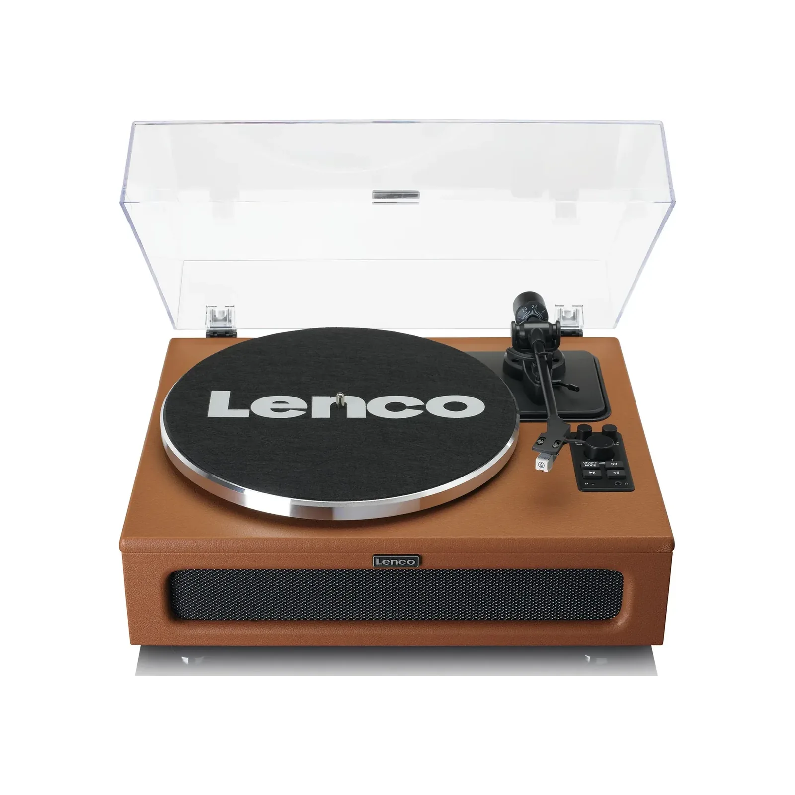 Lenco LS-430 Hoparlörlü Plak Çalar – Kahverengi