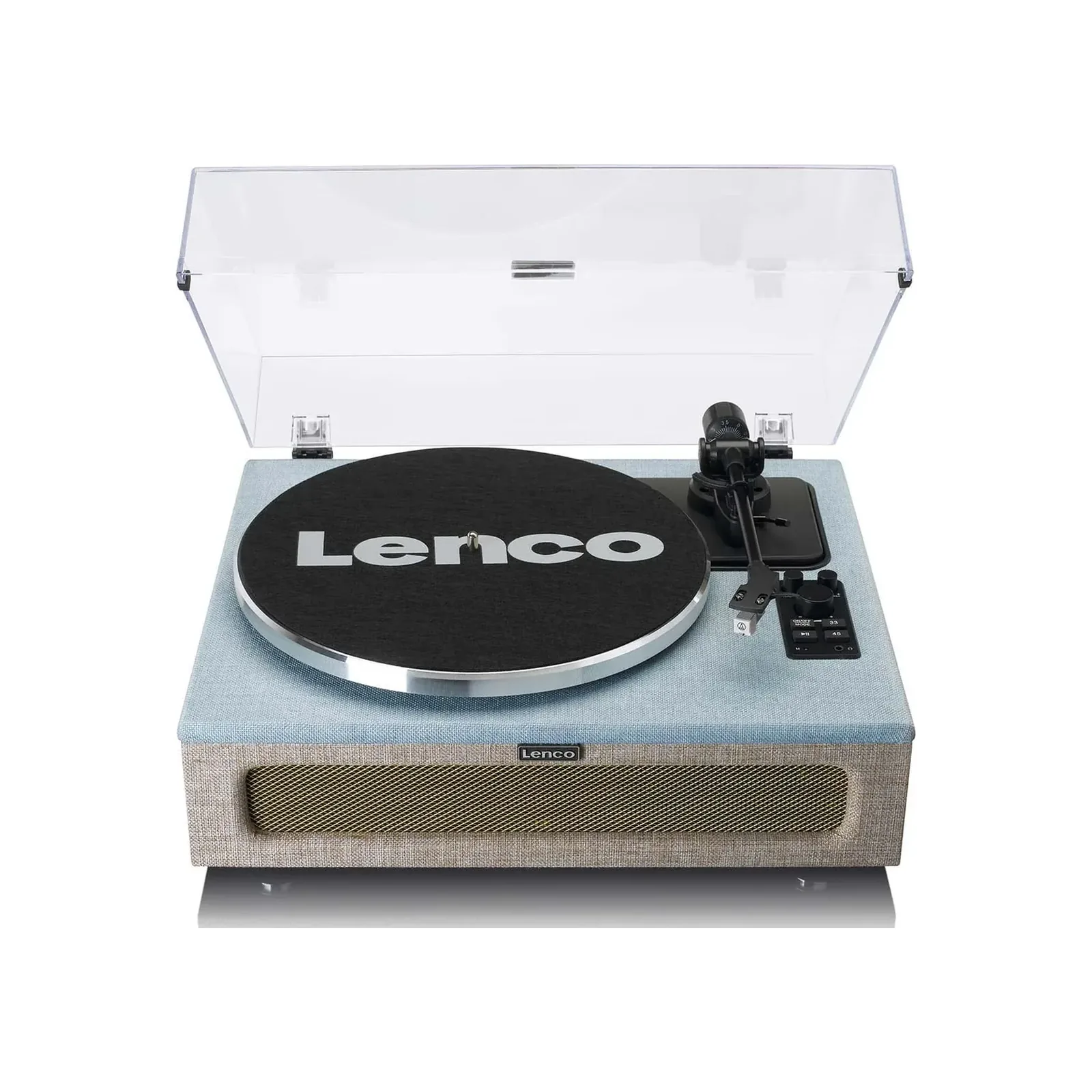 Lenco LS-440 Hoparlörlü Plak Çalar – Mavi/Taupe