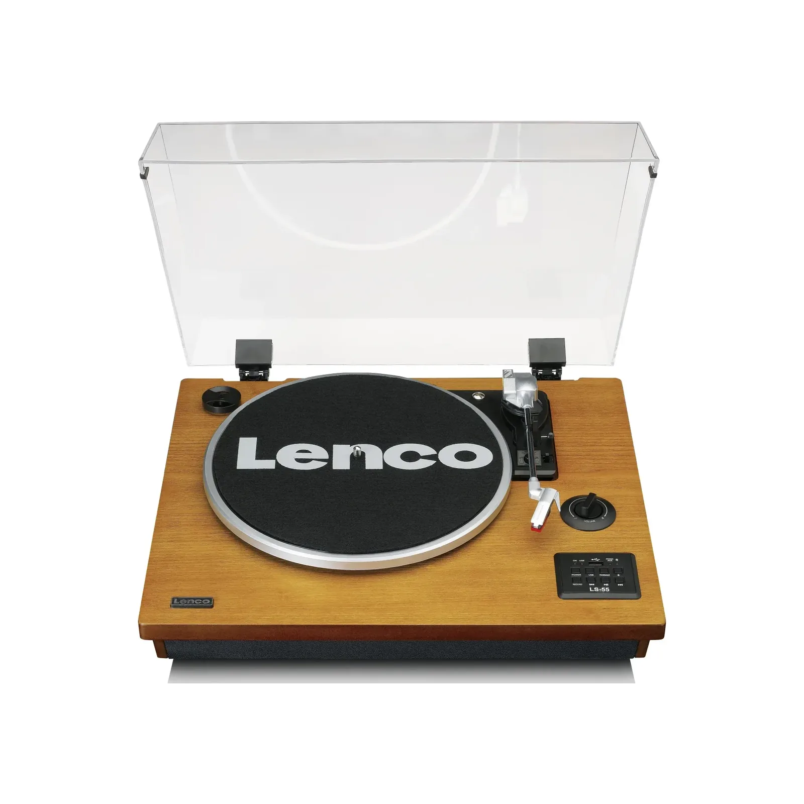 Lenco LS-55 Hoparlörlü Plak Çalar – Ahşap
