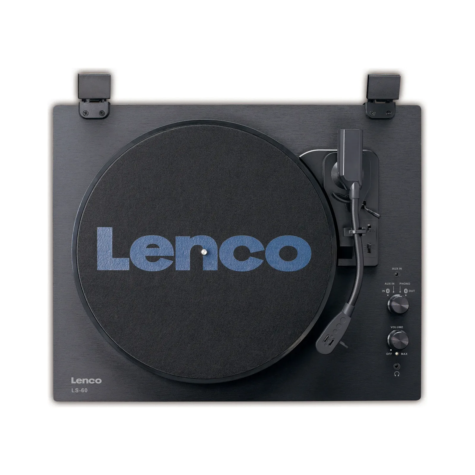 LENCO LS-60BK AHŞAP KASA USB BAĞLANTILI AT-3600 AUDIO TECHNICA İĞNE, PLASTİK KAPAKLI, BLUETOOTH IN/OUT