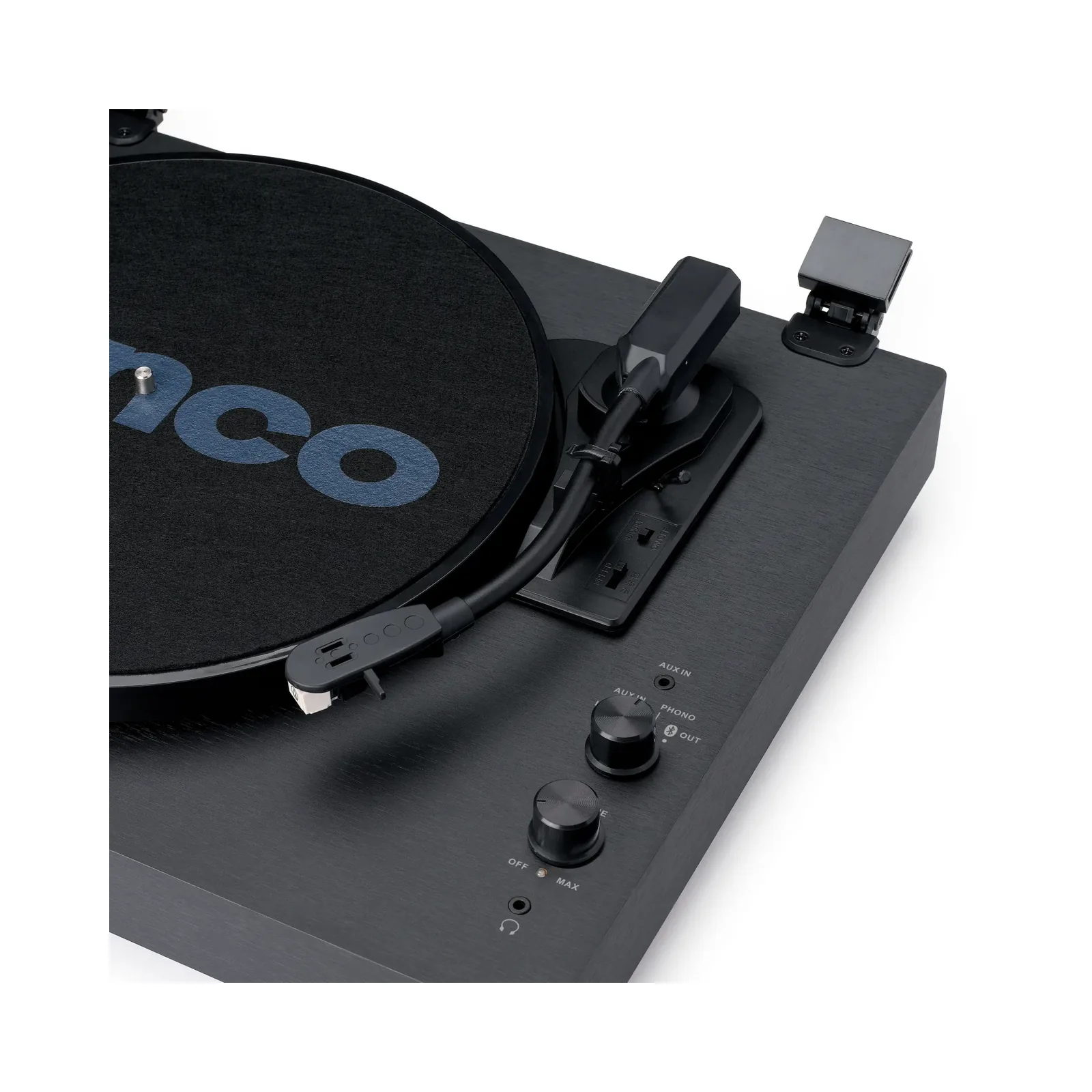 LENCO LS-60BK AHŞAP KASA USB BAĞLANTILI AT-3600 AUDIO TECHNICA İĞNE, PLASTİK KAPAKLI, BLUETOOTH IN/OUT