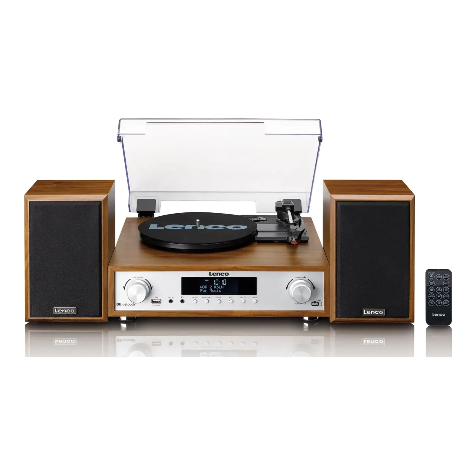 Lenco MC-160 HiFi Bluetooth Plak Çalar – Ahşap