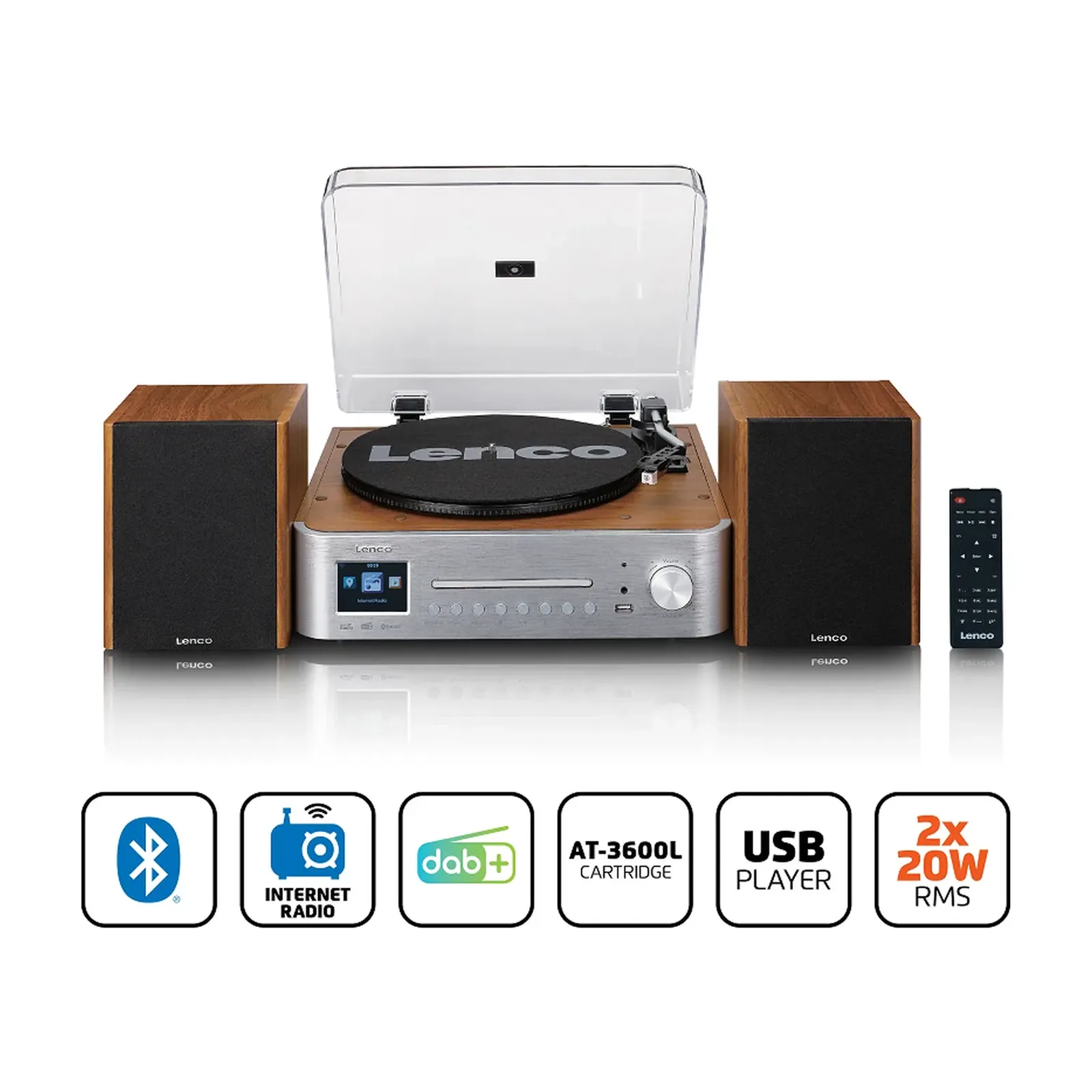 Lenco MC-660 Müzik Seti – Gümüş - Görsel 2