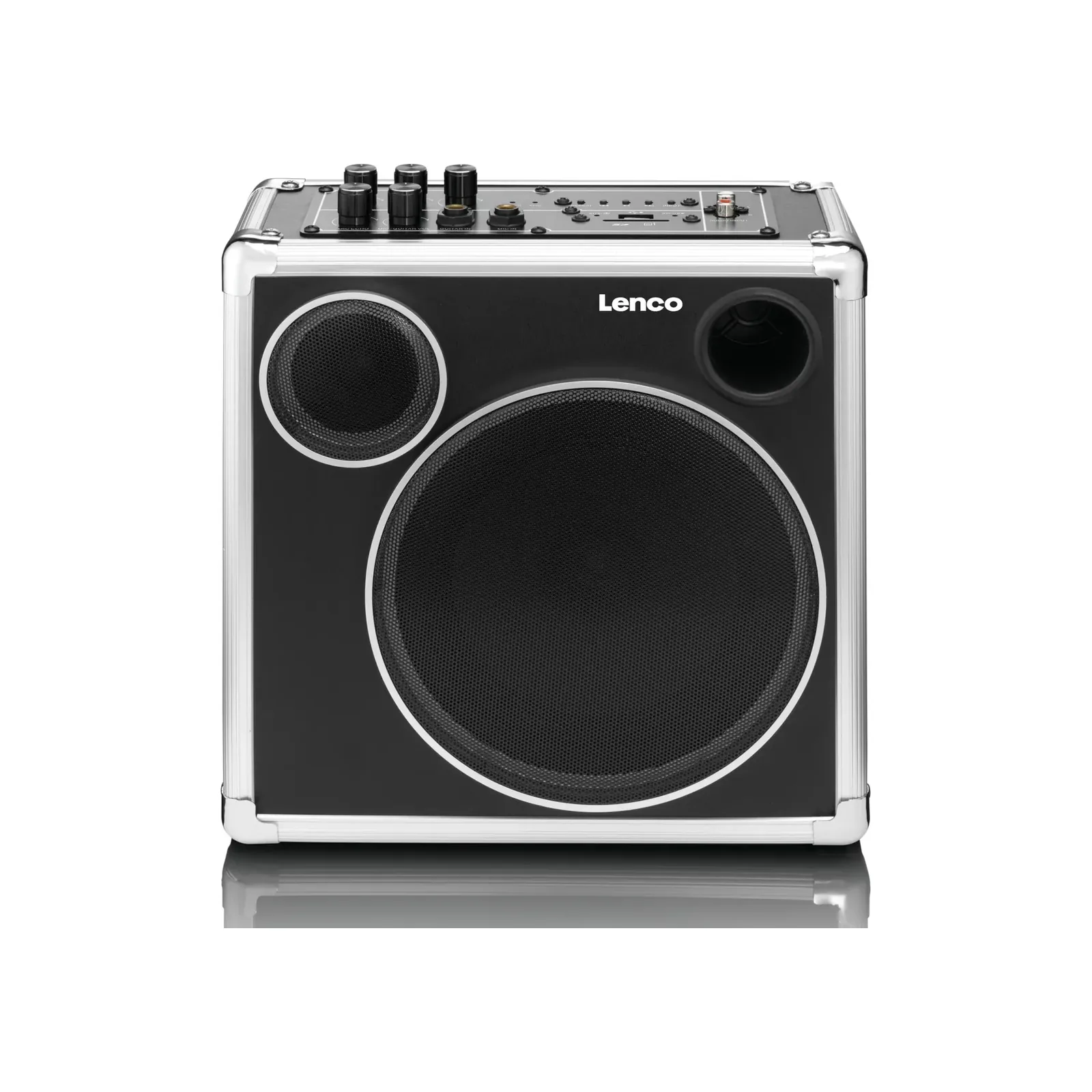 Lenco PA-45 Bluetooth Hoparlör – Siyah-Gümüş