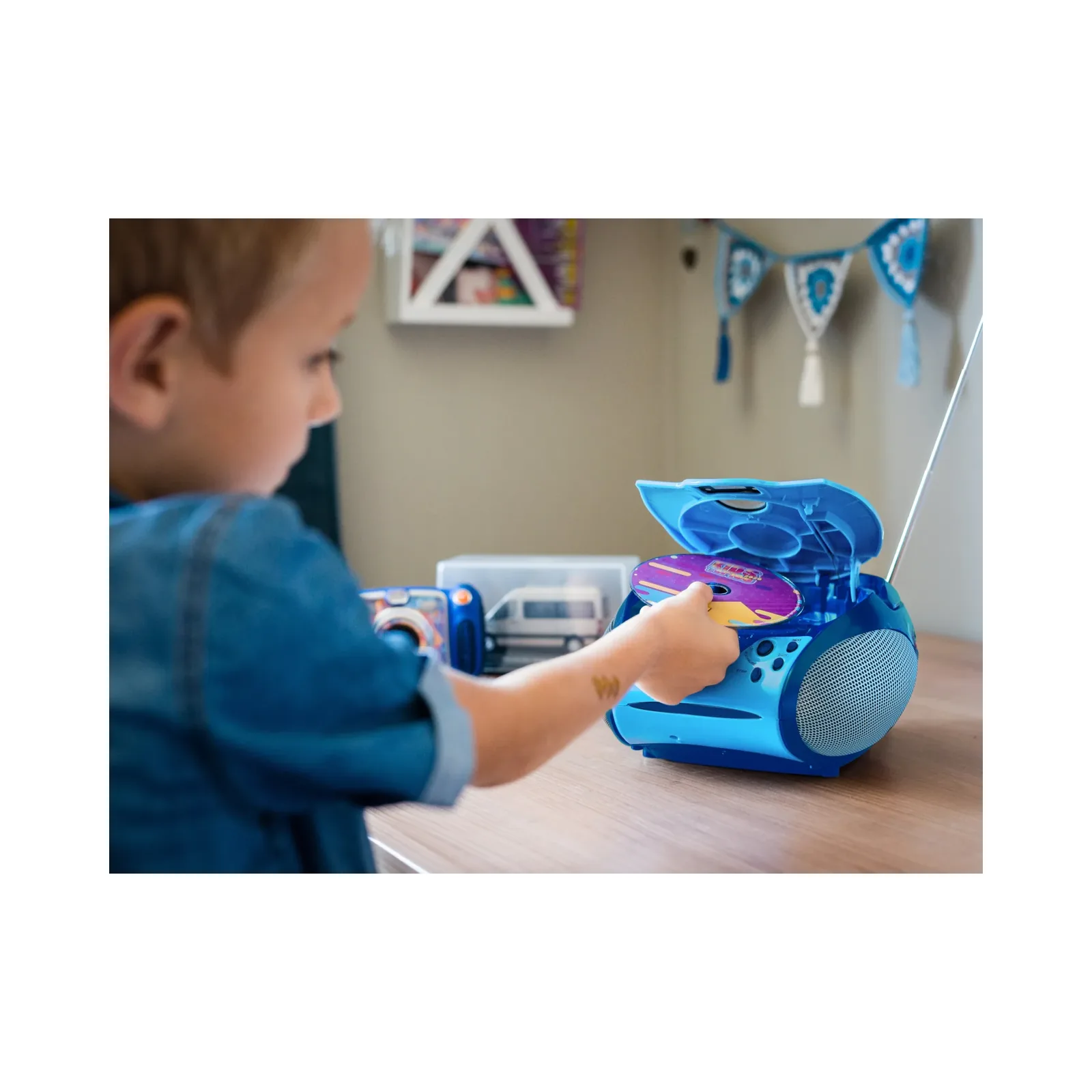 LENCO SCD-24BU kids - CD çalarlı taşınabilir stereo FM radyo