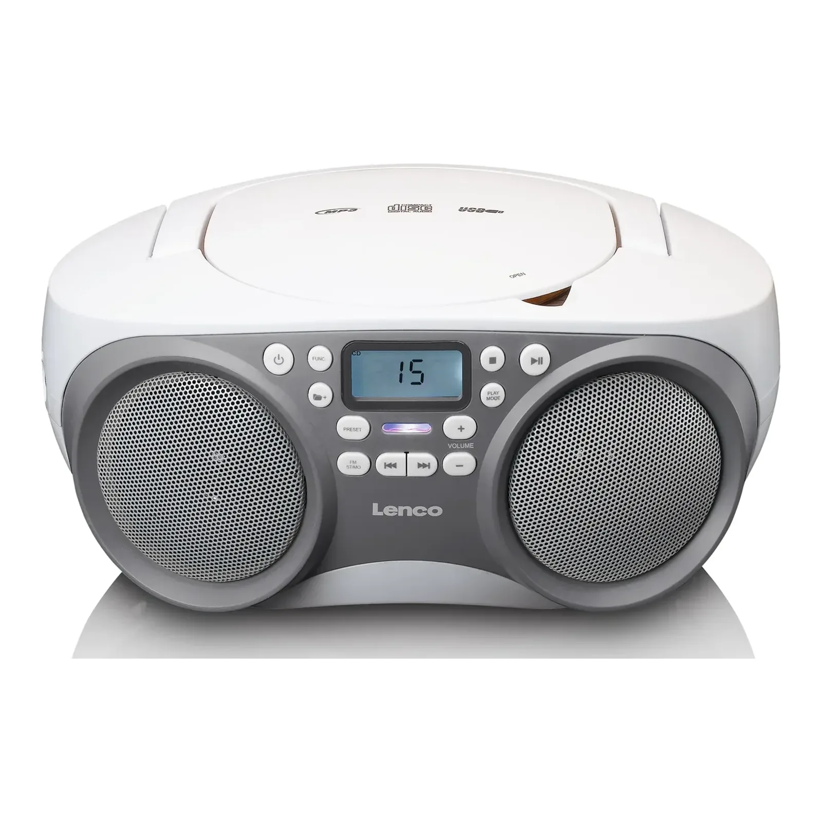 Lenco SCD-301 CD Çalar – Beyaz-Gri