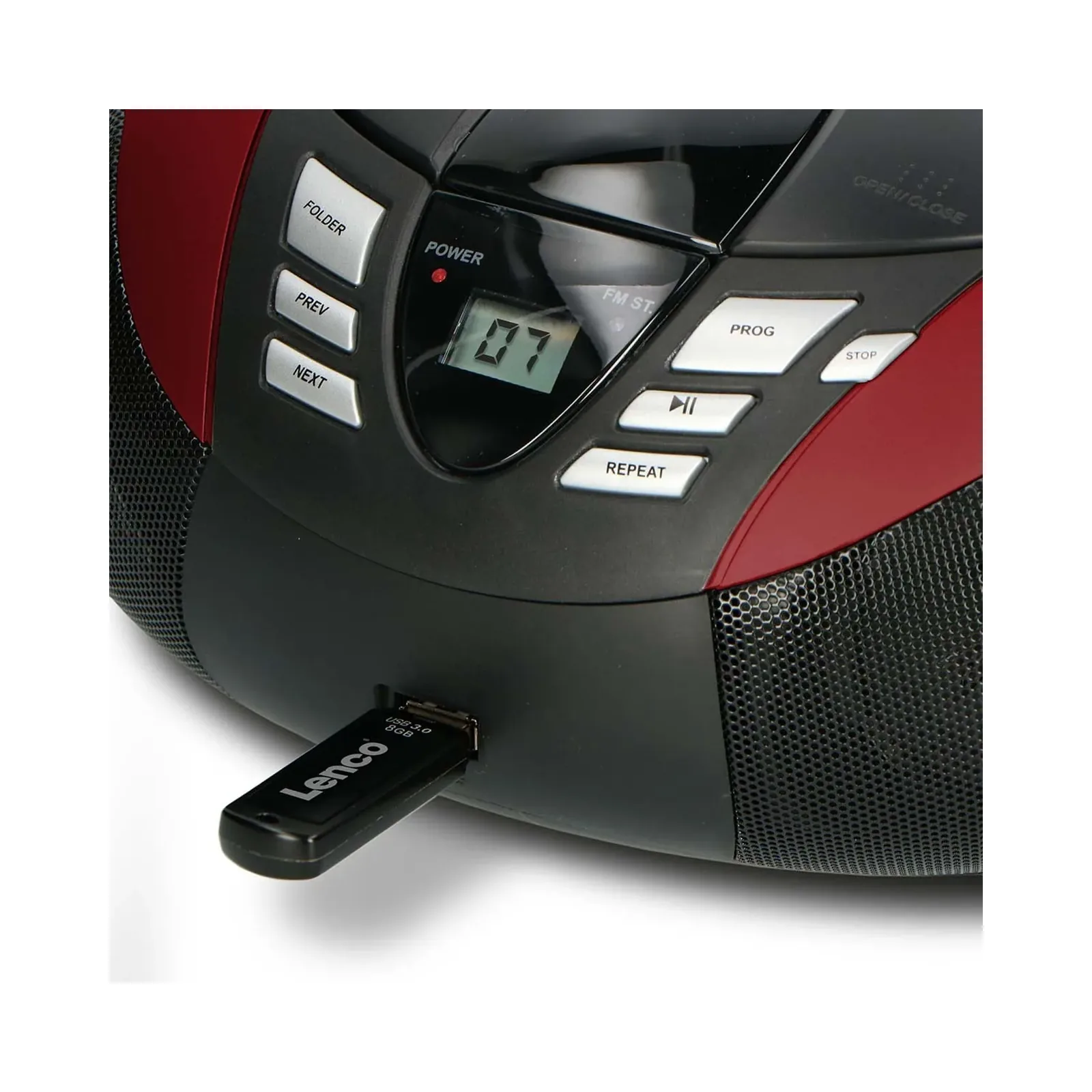 LENCO SCD-37 USB Mavi - Taşınabilir FM Radyo CD'si ve USB oynatıcı