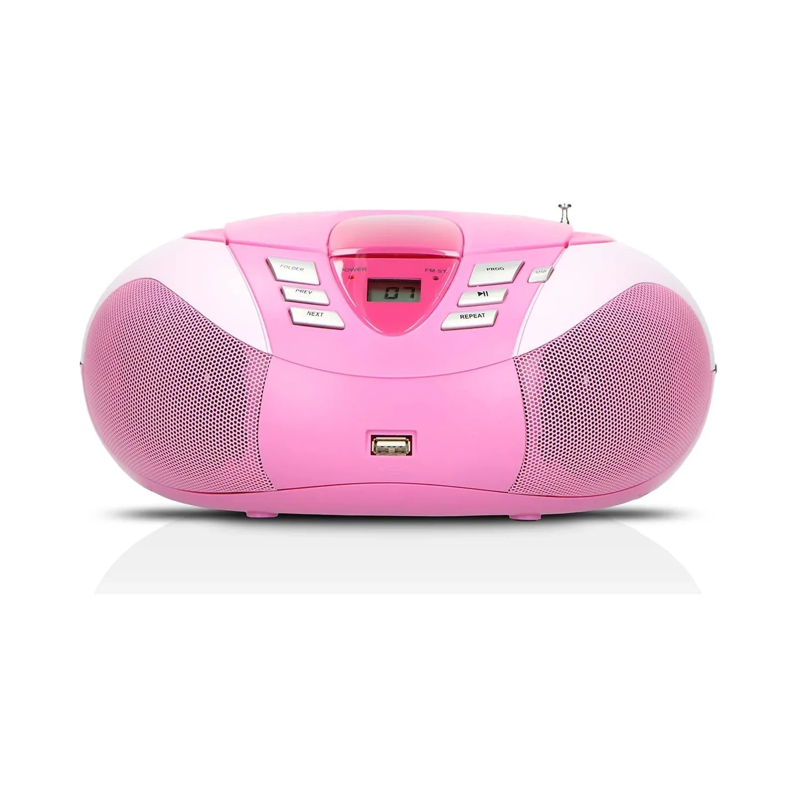 LENCO SCD-37 USB Pembe - Taşınabilir FM Radyo CD ve USB çalar