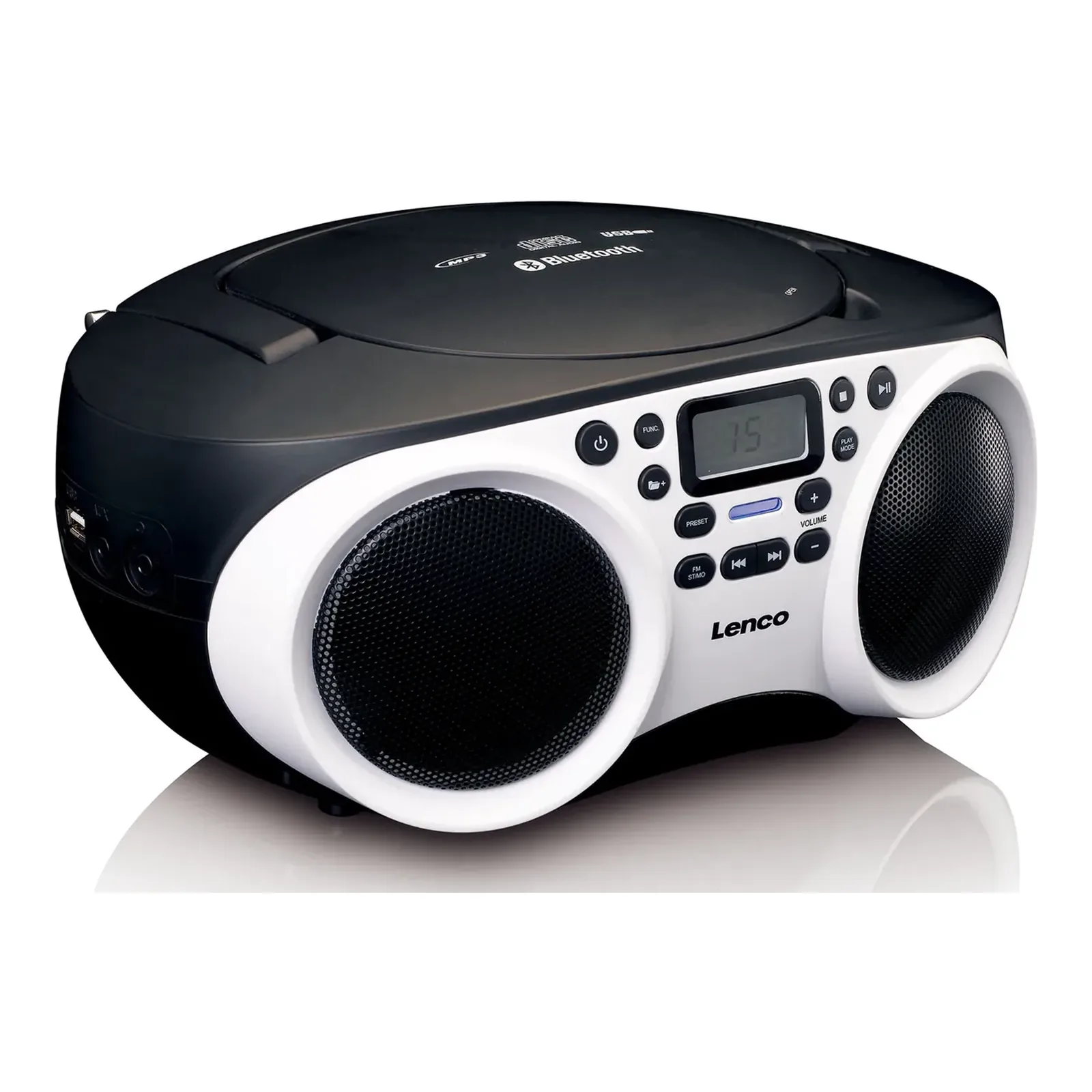 Lenco SCD-501 Bluetooth CD Çalar – Siyah-Beyaz - Görsel 2