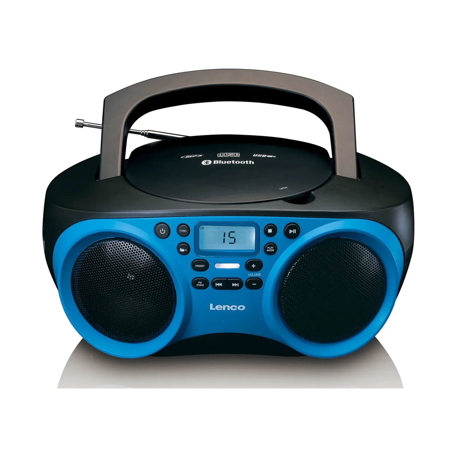 Lenco SCD-501 Bluetooth CD Çalar – Mavi-Siyah