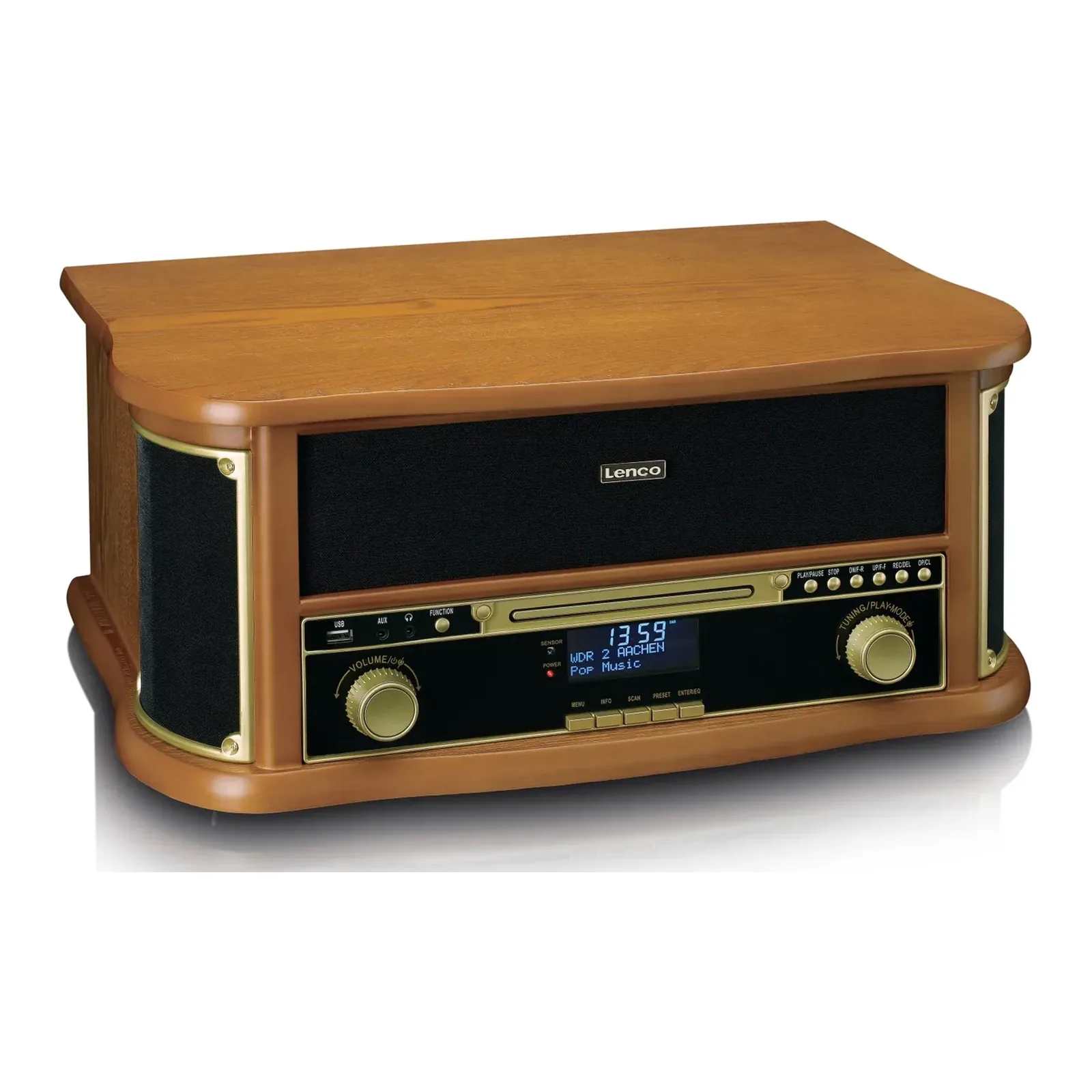 Lenco TCD-2571 Retro Bluetooth Plak Çalar – Ahşap - Görsel 2