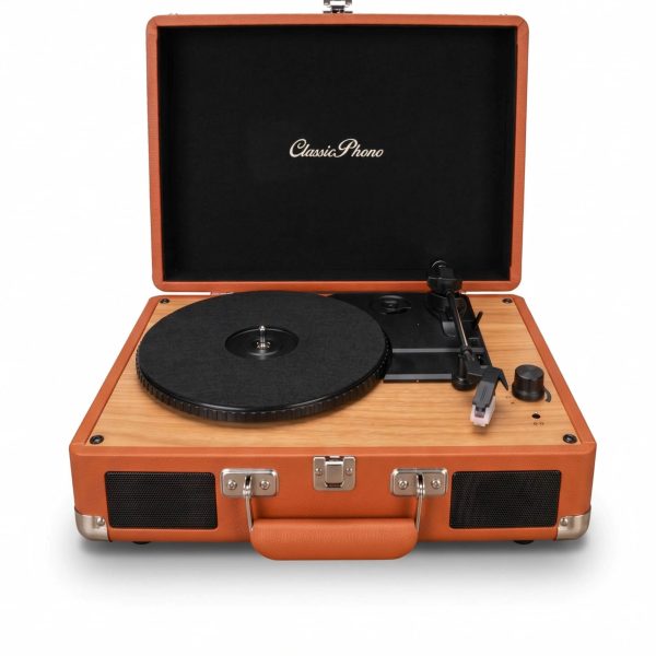CLASSIC PHONO TT-20 -BN  Hoparlörlü Bavul Tipi Pikap - Kahverengi
