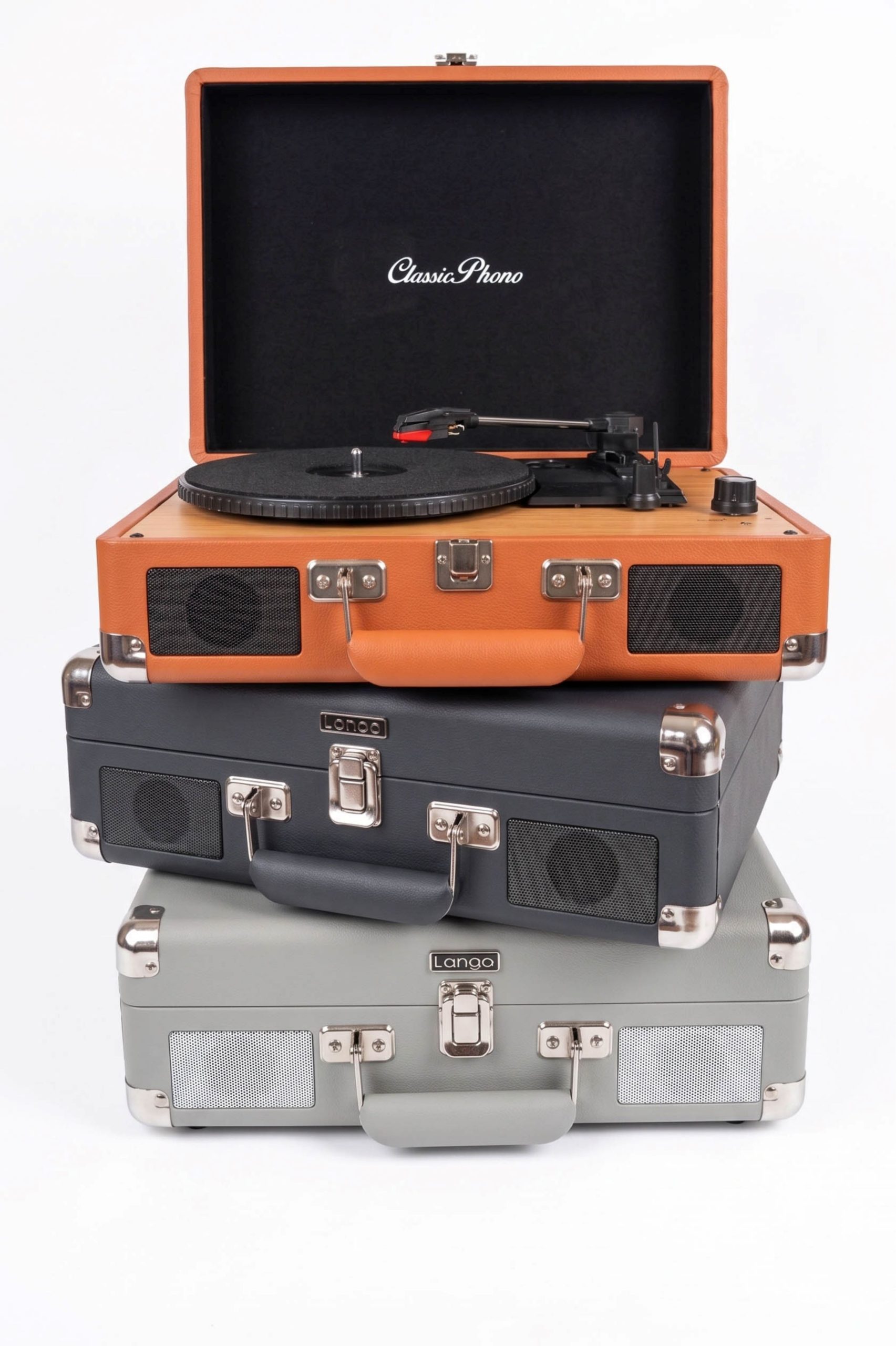 CLASSIC PHONO TT-20 -GY Hoparlörlü Bavul Tipi Pikap – GRI - Görsel 4