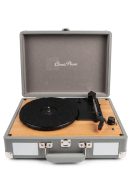 CLASSIC PHONO TT-20 -GY Hoparlörlü Bavul Tipi Pikap – GRI